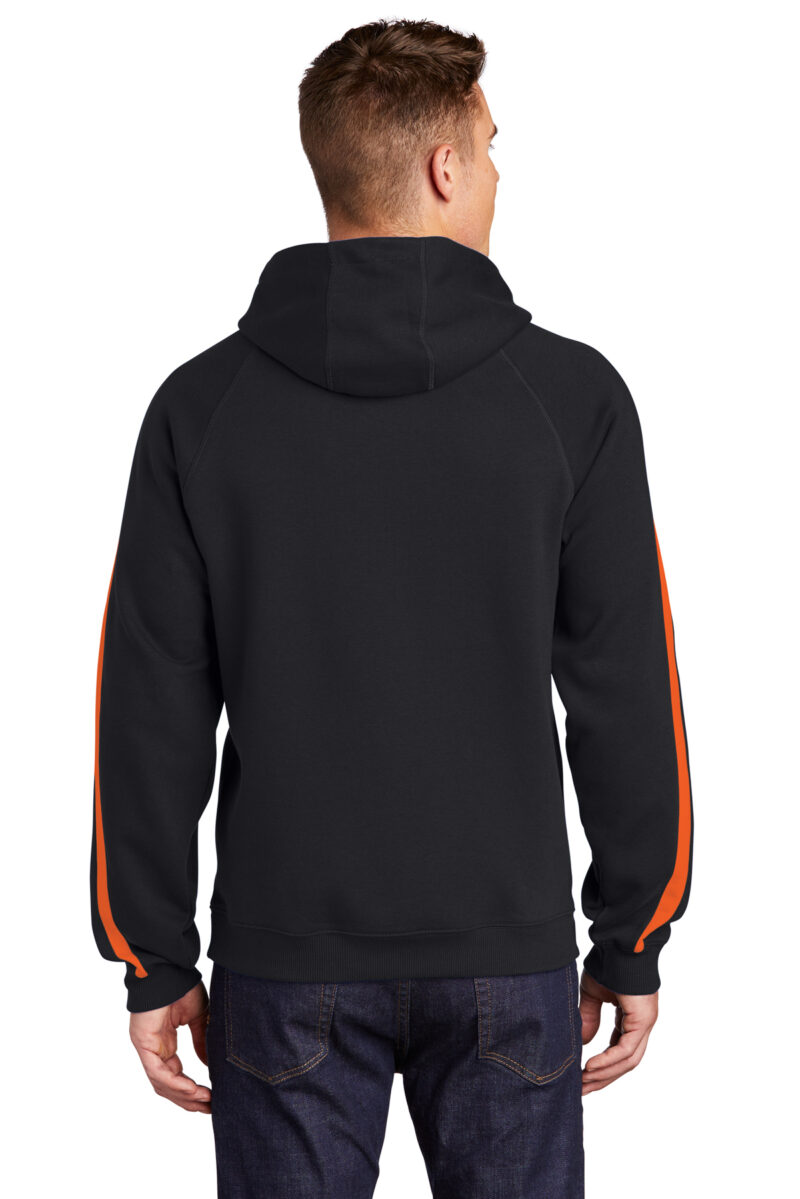 Sleeve Stripe Pullover Hooded Sweatshirt Starting at: $42.99 Color: Black/Deep Orange Clear SKU: ST265 Categories: Adult/Men, Hoodies Tags: Blend, Sport-Tek Brand Description
