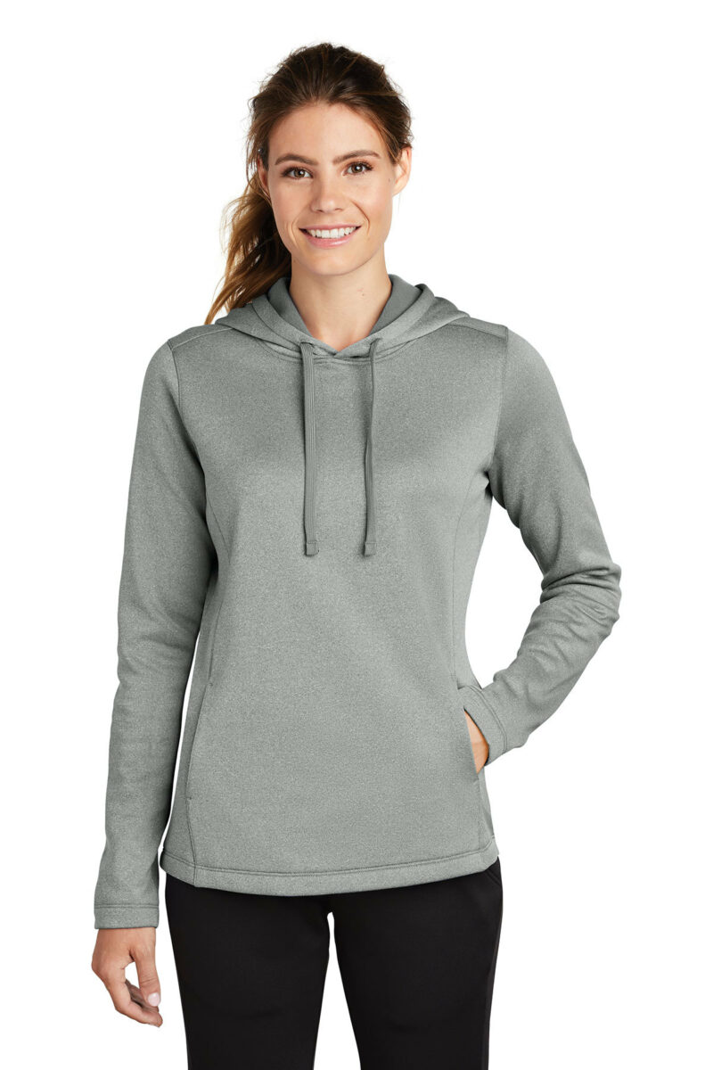Sport-Wick ® Heather Fleece Hooded Pullover